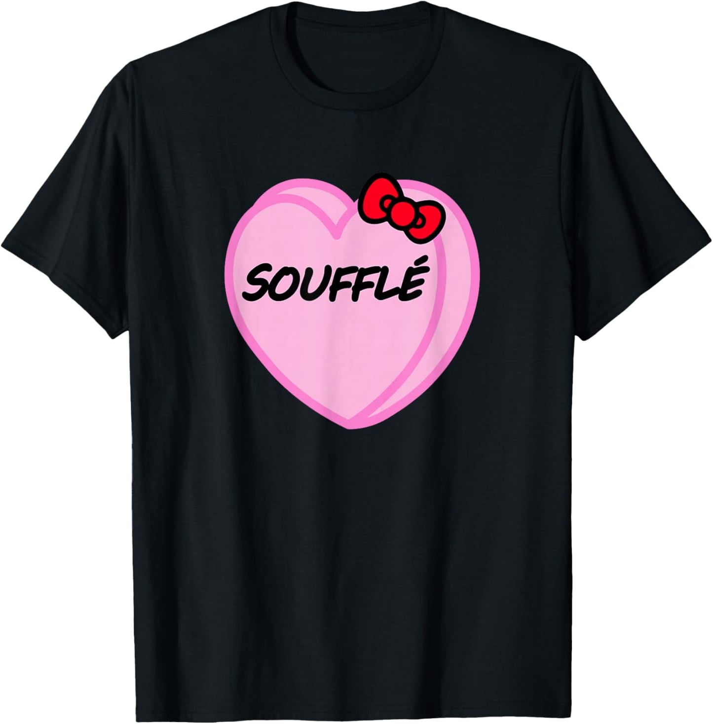 Valentines Day Candy Sweet Hearts Love Soufflé T-Shirt - T-Shirt | Black