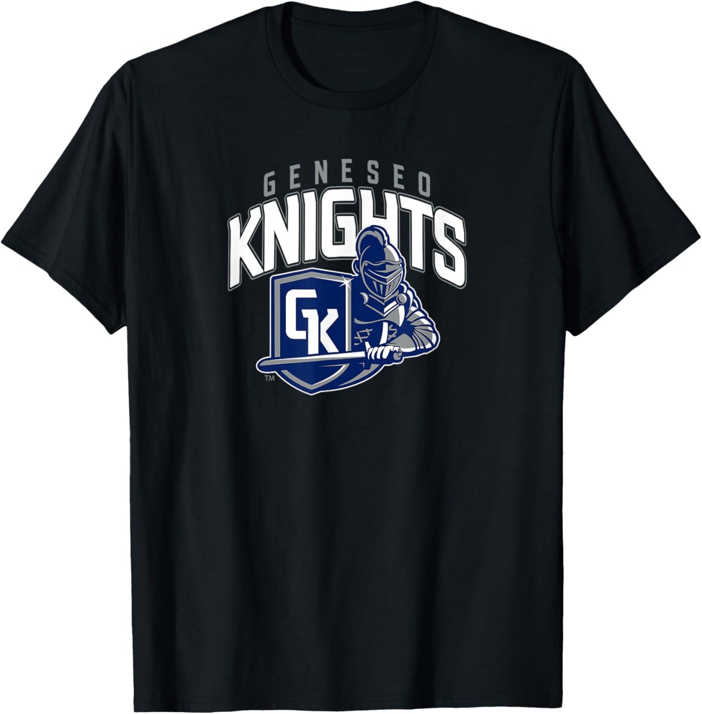 SUNY Geneseo Knights Primary Logo T-Shirt - T-Shirt | Black