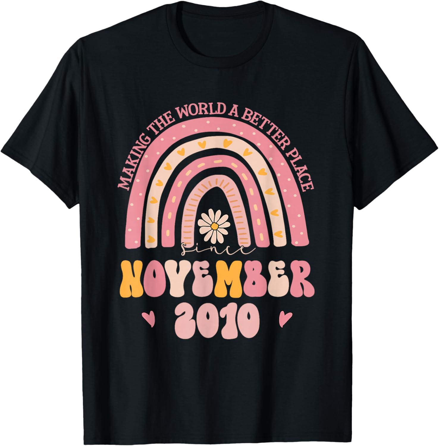 Turning 15 Retro November 2010 15th Birthday T-Shirt - T-Shirt | Black