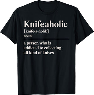 Funny Knife Collector Art Women Pocket Knife Lover T-Shirt - T-Shirt | Black