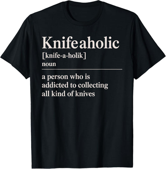 Funny Knife Collector Art Women Pocket Knife Lover T-Shirt - T-Shirt | Black