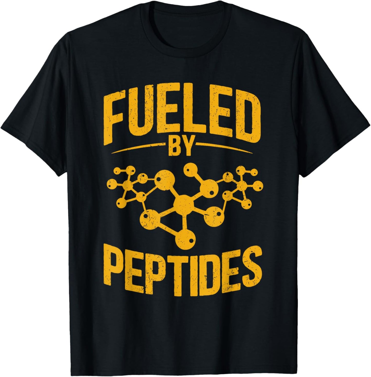 Fueled By Peptides Bodybuilding Science T-Shirt - T-Shirt | Black