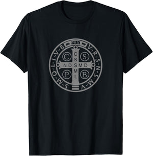 Medal of St Benedict Catholic Graphic T-Shirt - T-Shirt | Black