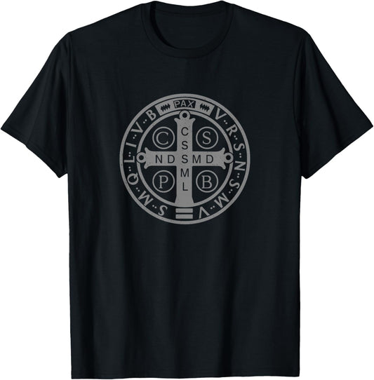 Medal of St Benedict Catholic Graphic T-Shirt - T-Shirt | Black