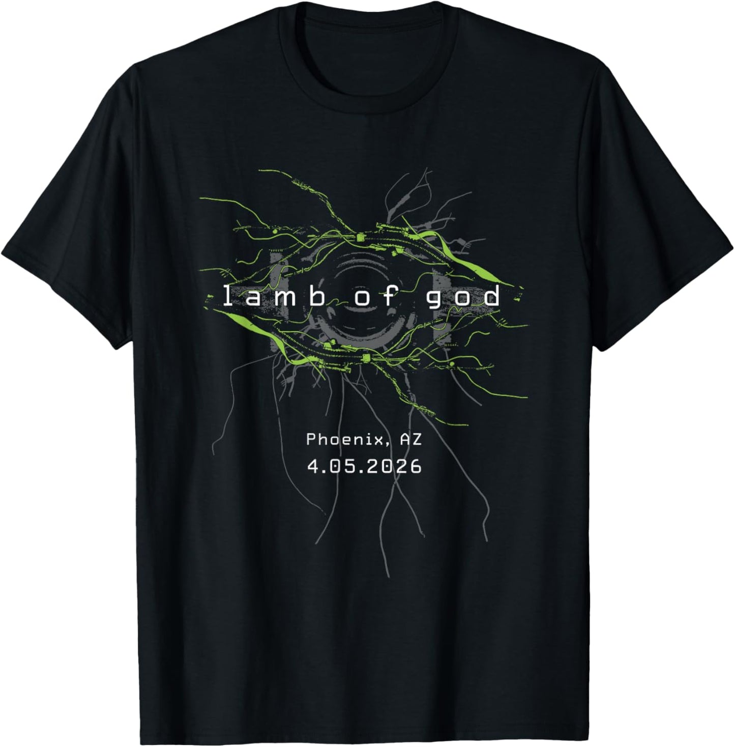 Lamb of God Into Oblivion Tour Phoenix T-Shirt - T-Shirt | Black