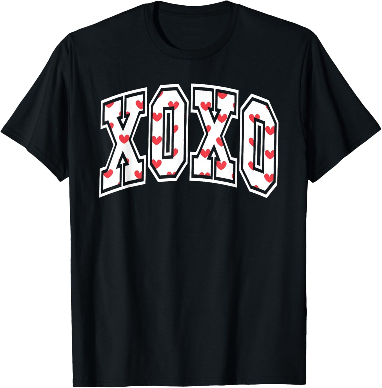XOXO Valentine Heart Retro Valentine Gifts Women T-Shirt - T-Shirt | Black