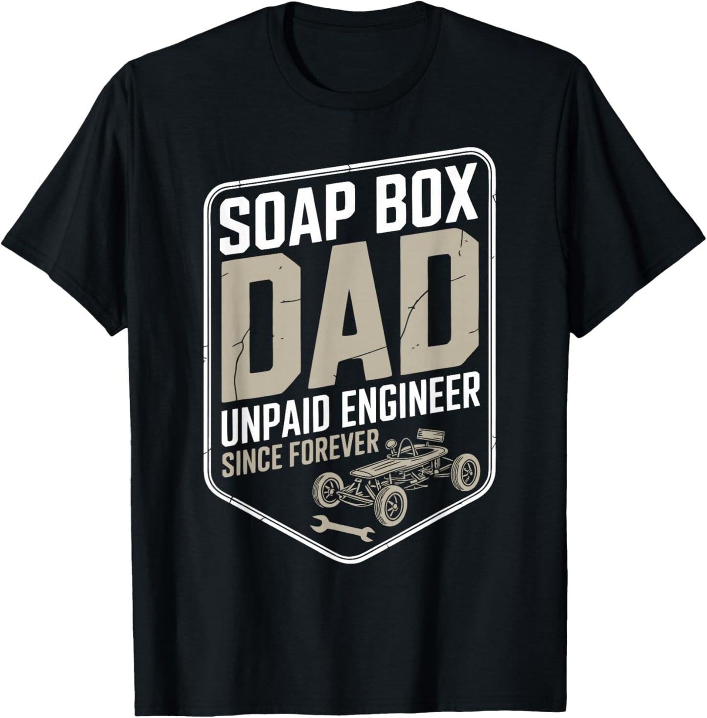 Funny Soapbox Derby Racing Dad T-Shirt - T-Shirt | Black