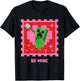 Minecraft Creeper Be Mine Valentine's Day T-Shirt - T-Shirt | Black