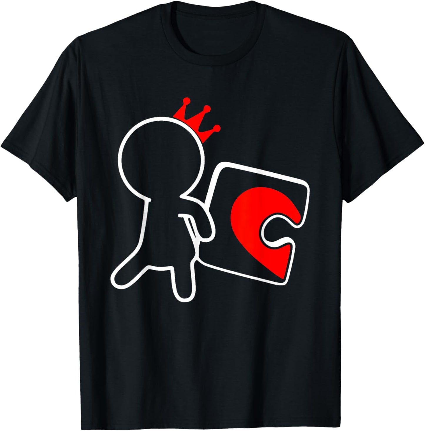 Missing Piece Heart Puzzle Couple Matching Valentine's Day T-Shirt - T-Shirt | Black