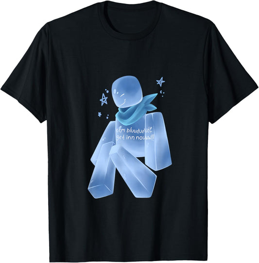Bluudud Bluudude Blue Dude Character Team Lox Video Game T-Shirt - T-Shirt | Black