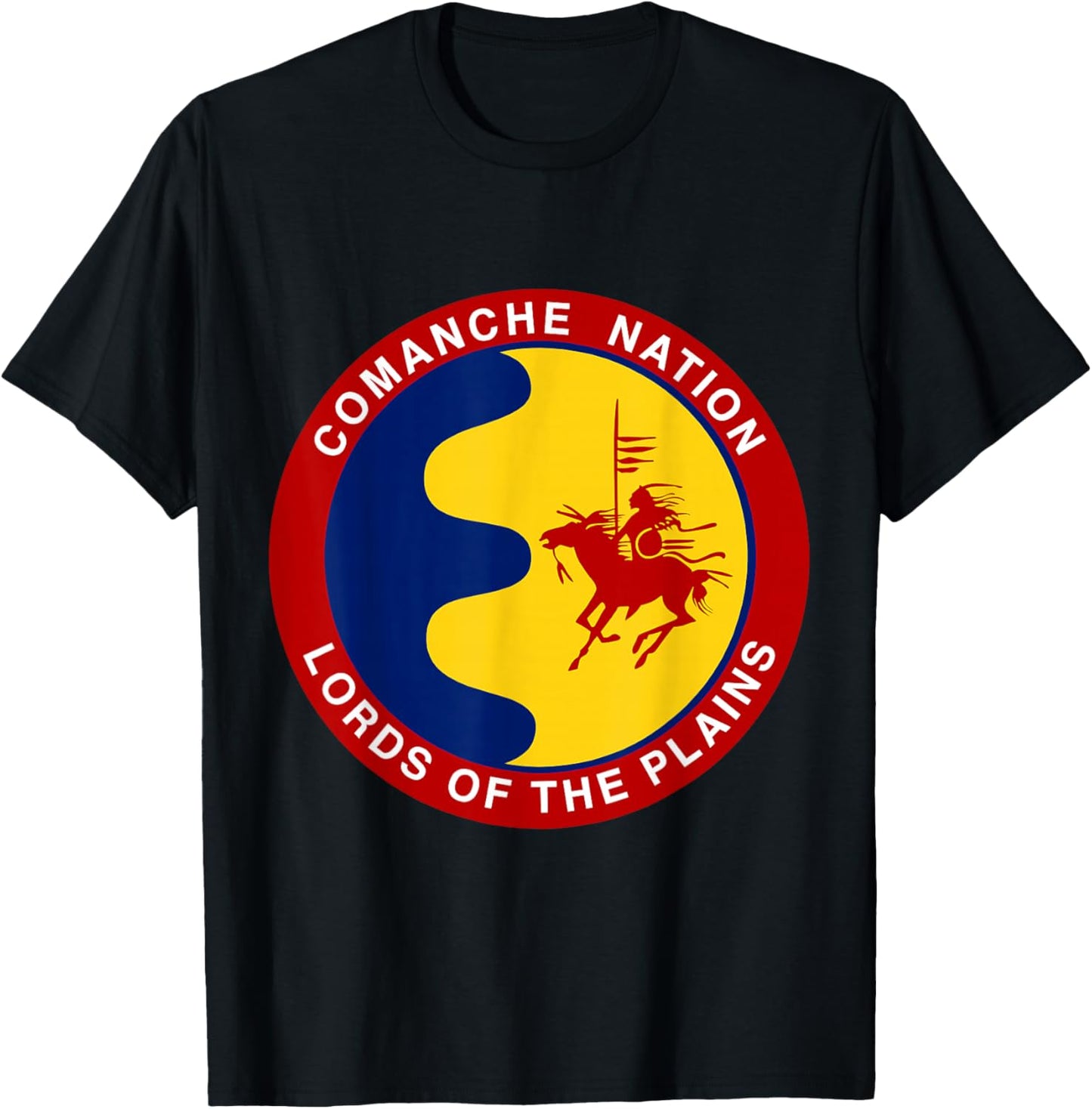 Comanche Nation Flag T-Shirt - T-Shirt | Black
