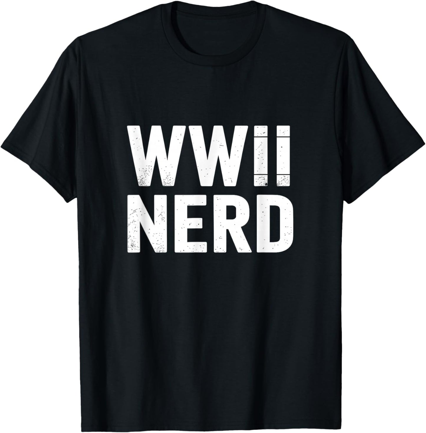 WWII Nerd World War 2 T-Shirt - T-Shirt | Black
