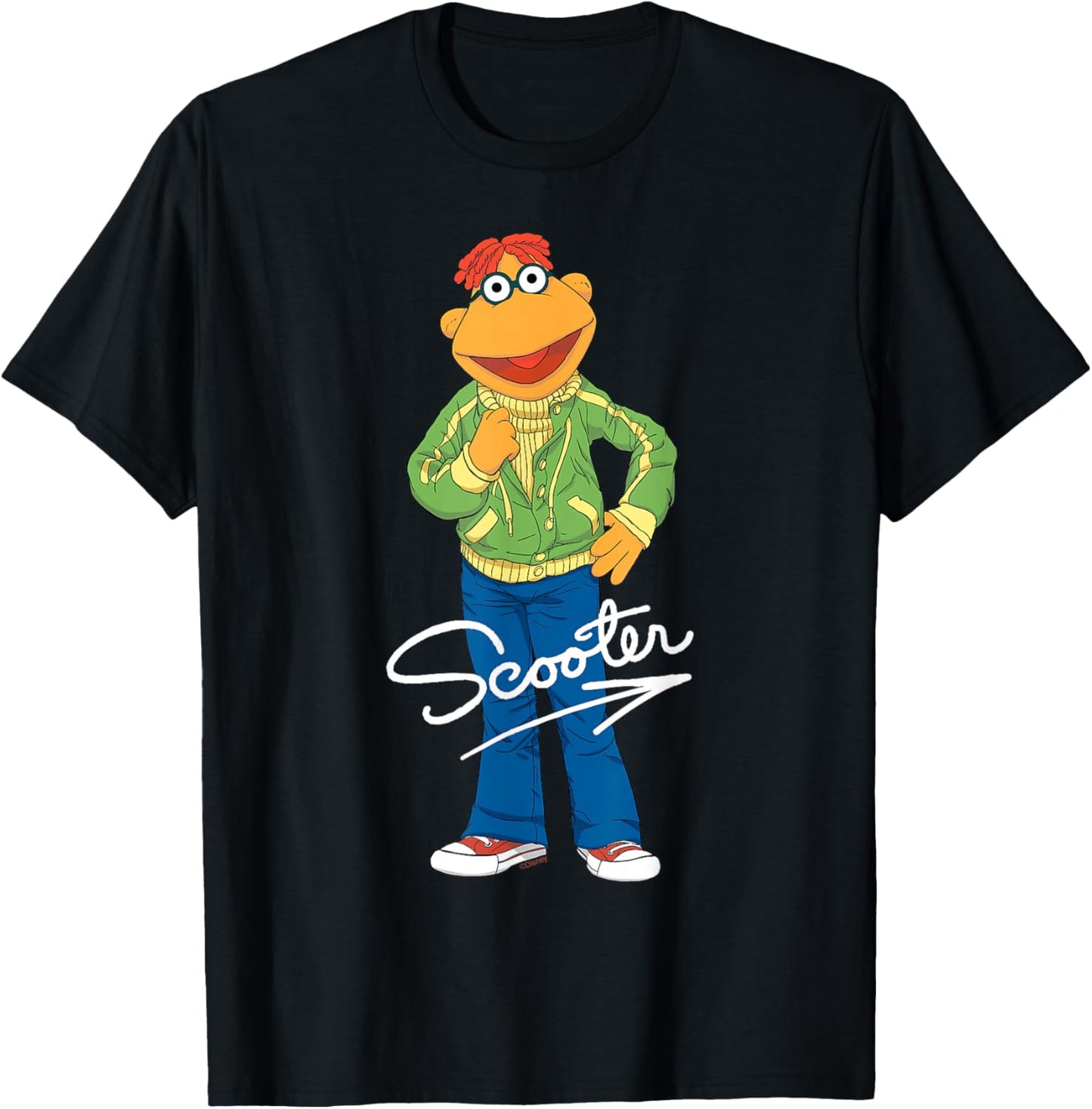 Disney The Muppets Scooter Big Pose T-Shirt - T-Shirt | Black