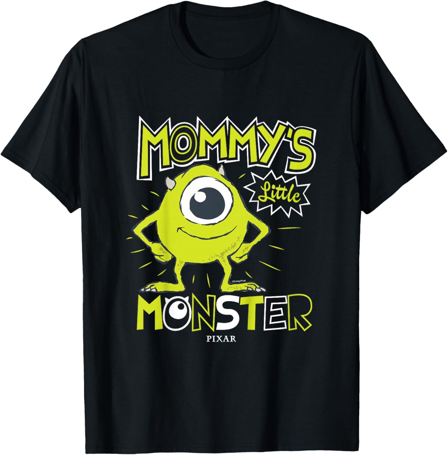Disney Pixar Monsters, Inc. Little Monster Mother’s Day T-Shirt - T-Shirt | Black
