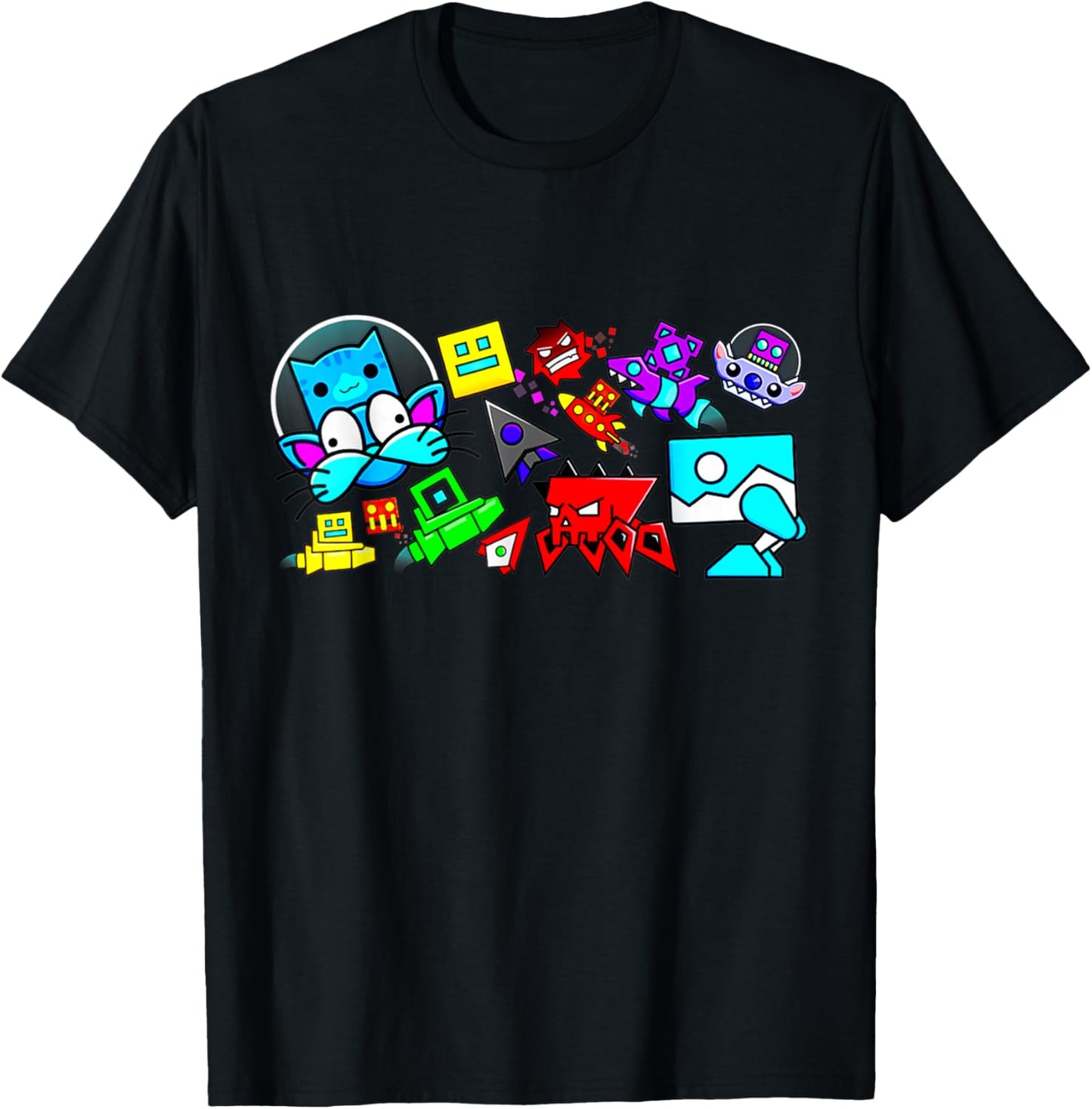 Video Game Geometry Video Gamer Lover Dash T-Shirt - T-Shirt | Black