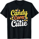 Candy Corn Cutie Cute Halloween Costume T-Shirt - T-Shirt | Black