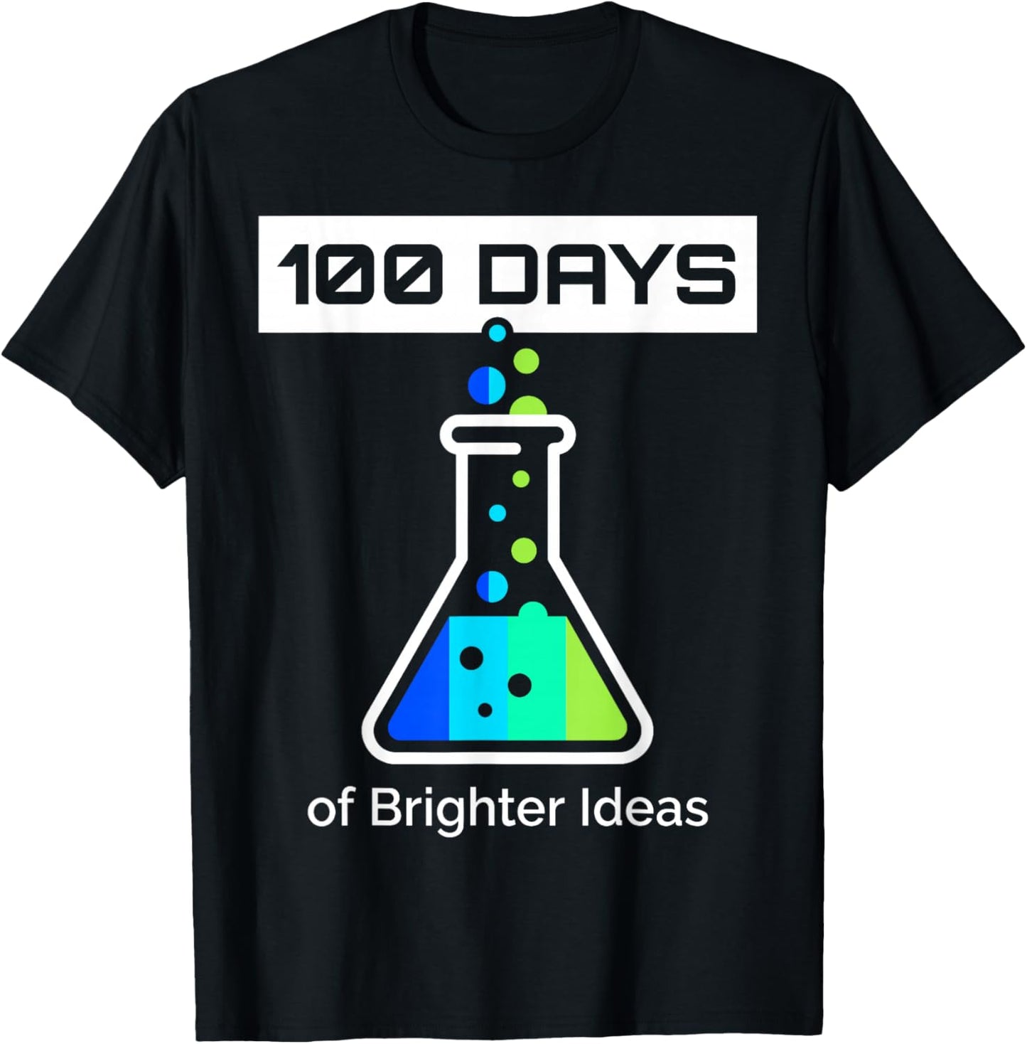 100 Days of School Science T-Shirt - T-Shirt | Black