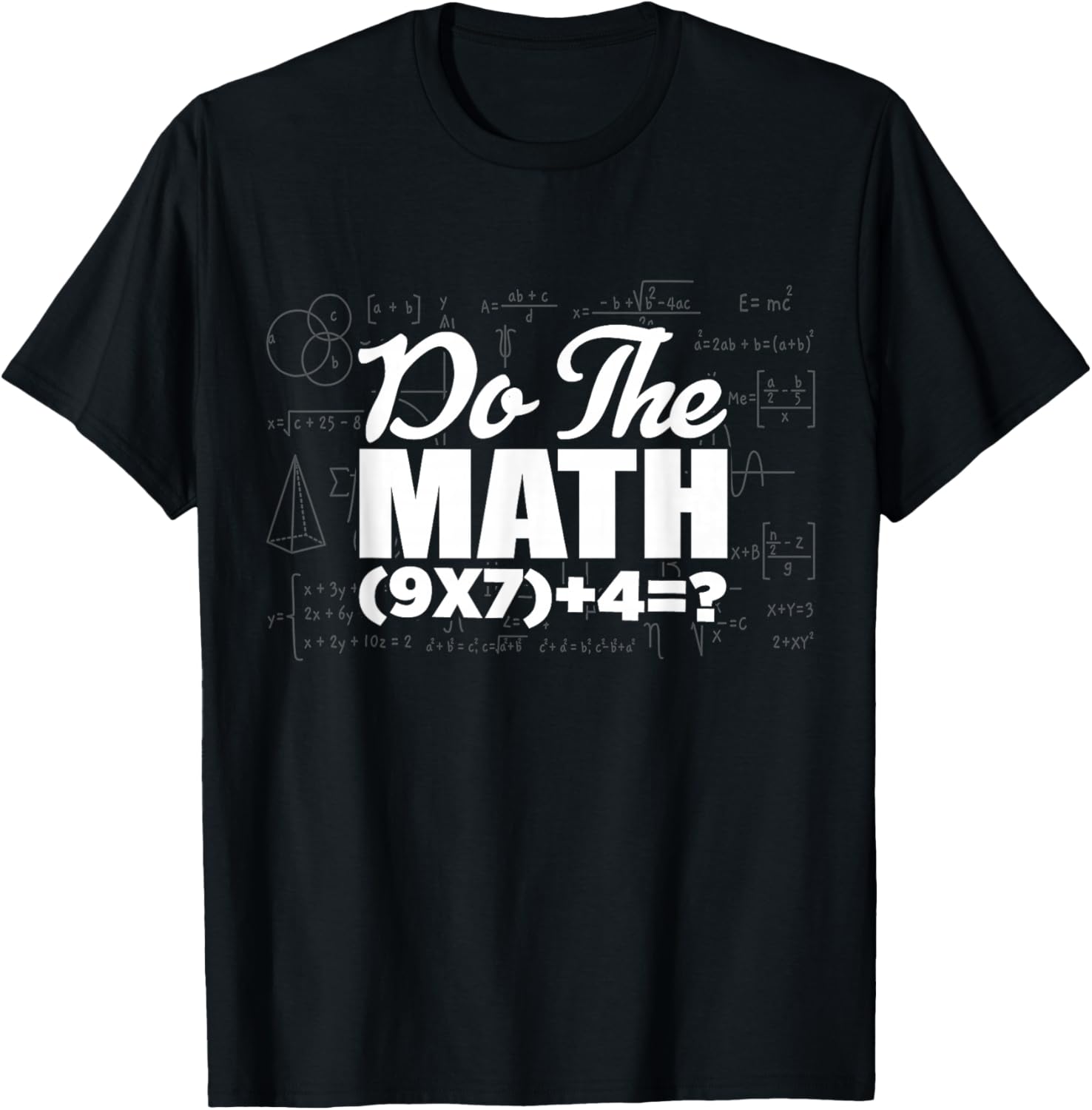 Do The Math Six Seven 6 7 Meme 6 7 Costume Couple T-Shirt - T-Shirt | Black