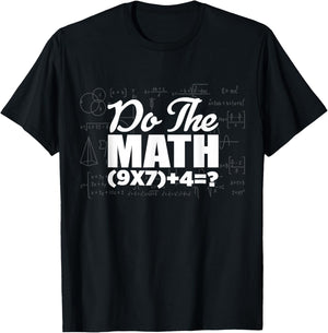 Do The Math Six Seven 6 7 Meme 6 7 Costume Couple T-Shirt - T-Shirt | Black