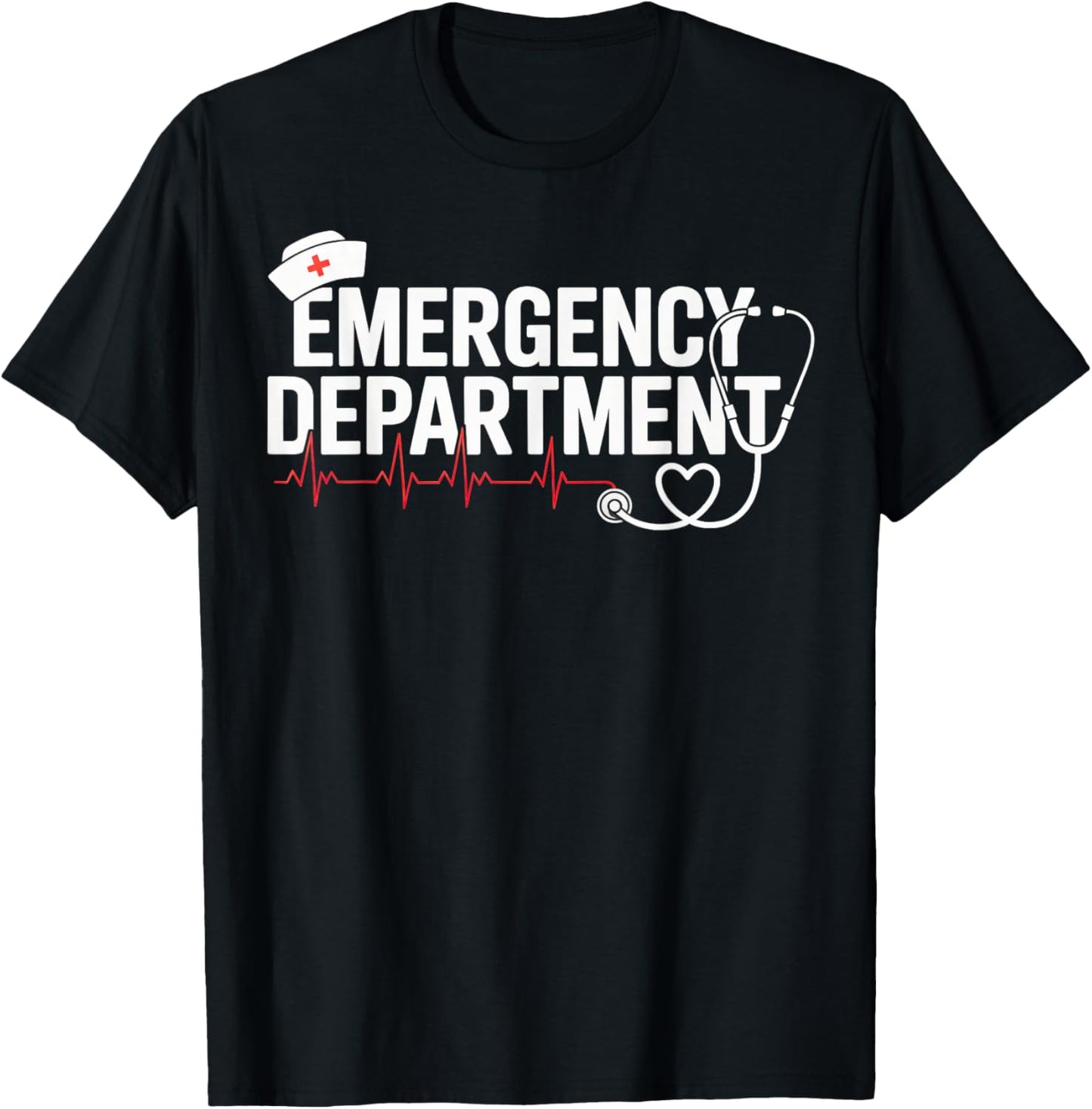 Emergency Department Room ER Nurse Healthcare Nursing Week T-Shirt - T-Shirt | Black