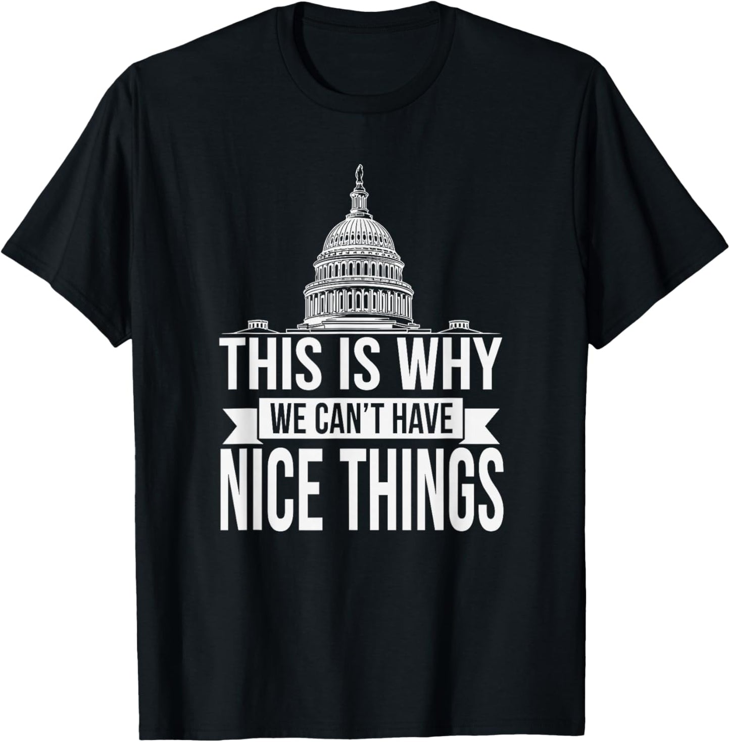 This is Why We Can't Have Nice Things Funny Congress T-Shirt - T-Shirt | Black