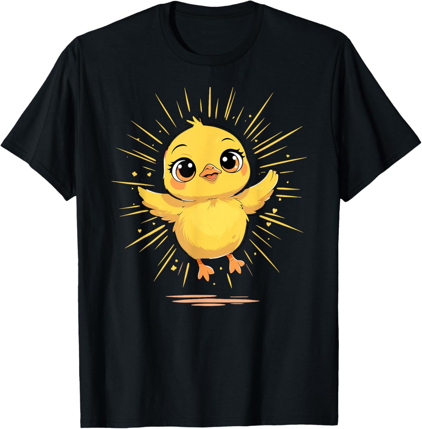 Adorable Baby Chick Easter Springtime Joy T-Shirt - T-Shirt | Black