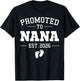 Promoted to Nana Est 2026 Pregnancy Announcement T-Shirt - T-Shirt | Black
