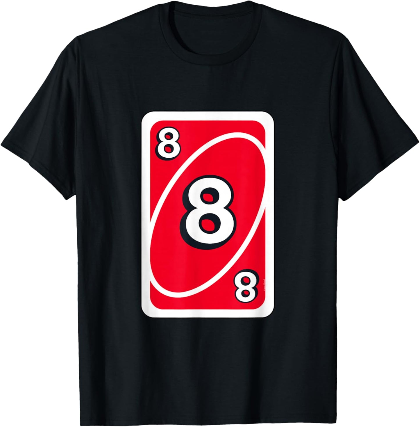 UNO Halloween Red 8" Card T-Shirt - T-Shirt | Black