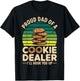 Proud Cookie Dealer Dad Funny Baking Father Dessert Humor T-Shirt - T-Shirt | Black