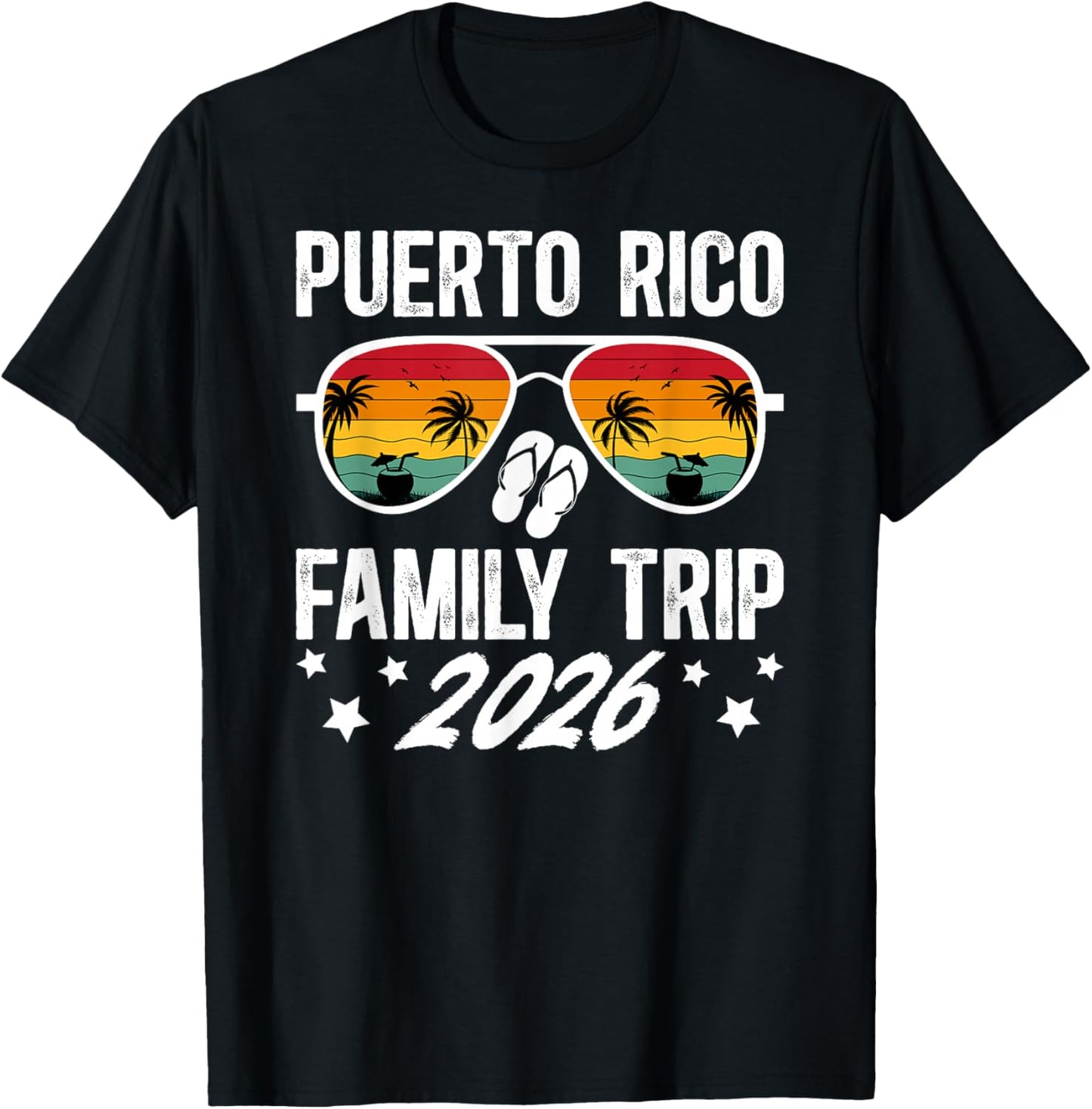 Puerto Rico Family Trip 2026 Puerto Rico Family Vacation T-Shirt - T-Shirt | Black