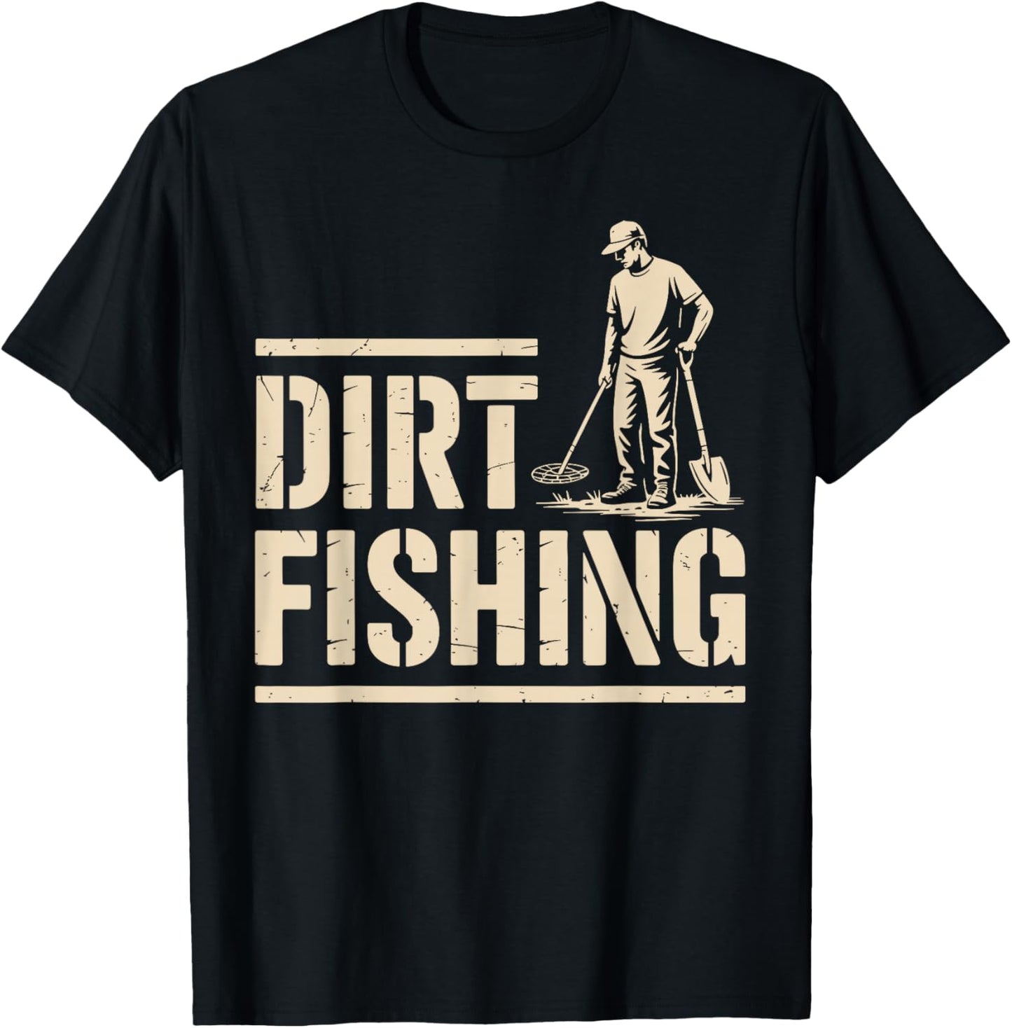 Cool Metal Detecting Art Women Adult Metal Detector T-Shirt - T-Shirt | Black
