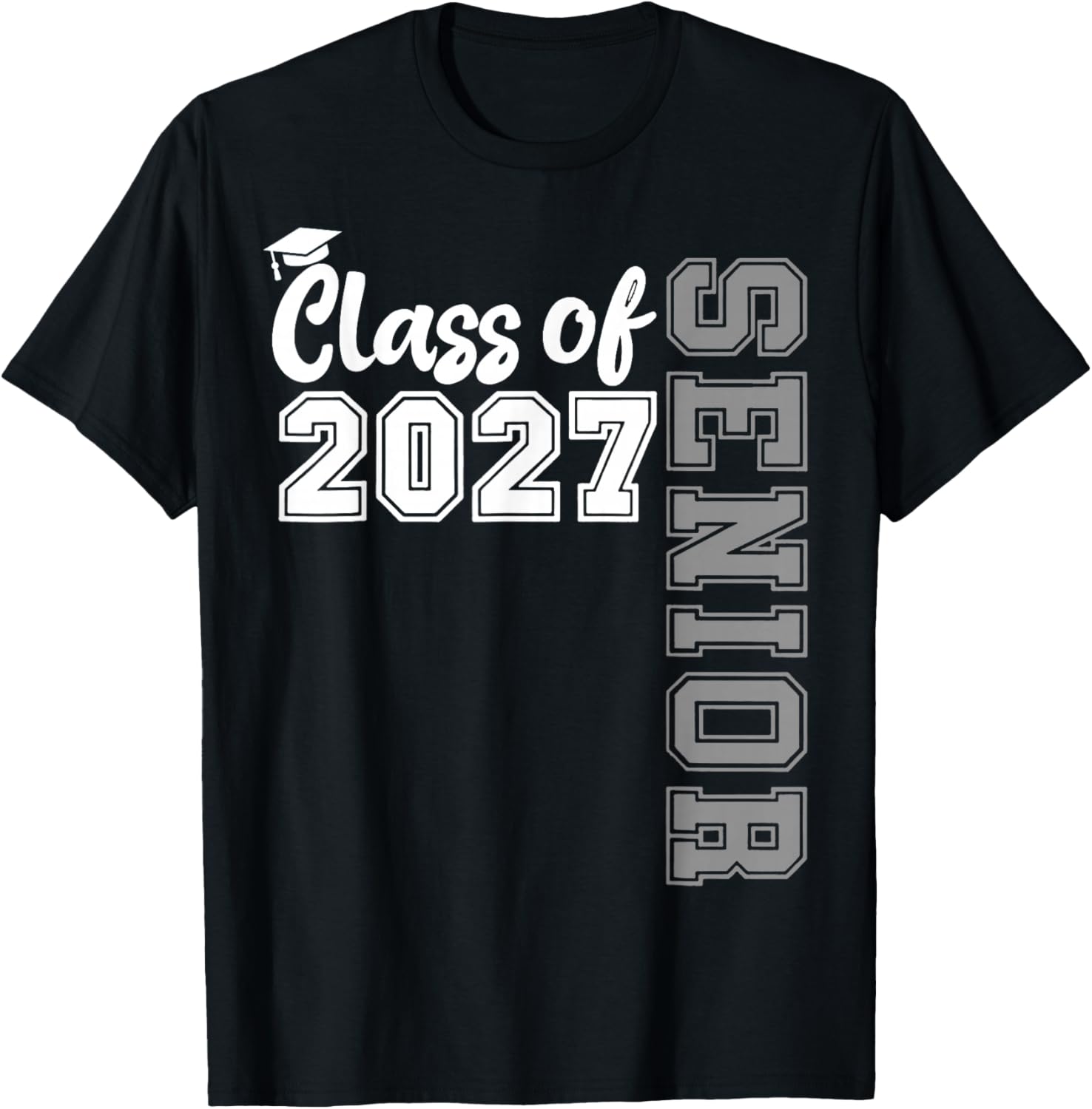 Class of 2027 Senior 2027 Back to School Graduation 2027 T-Shirt - T-Shirt | Black