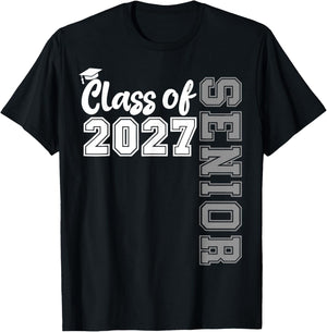 Class of 2027 Senior 2027 Back to School Graduation 2027 T-Shirt - T-Shirt | Black