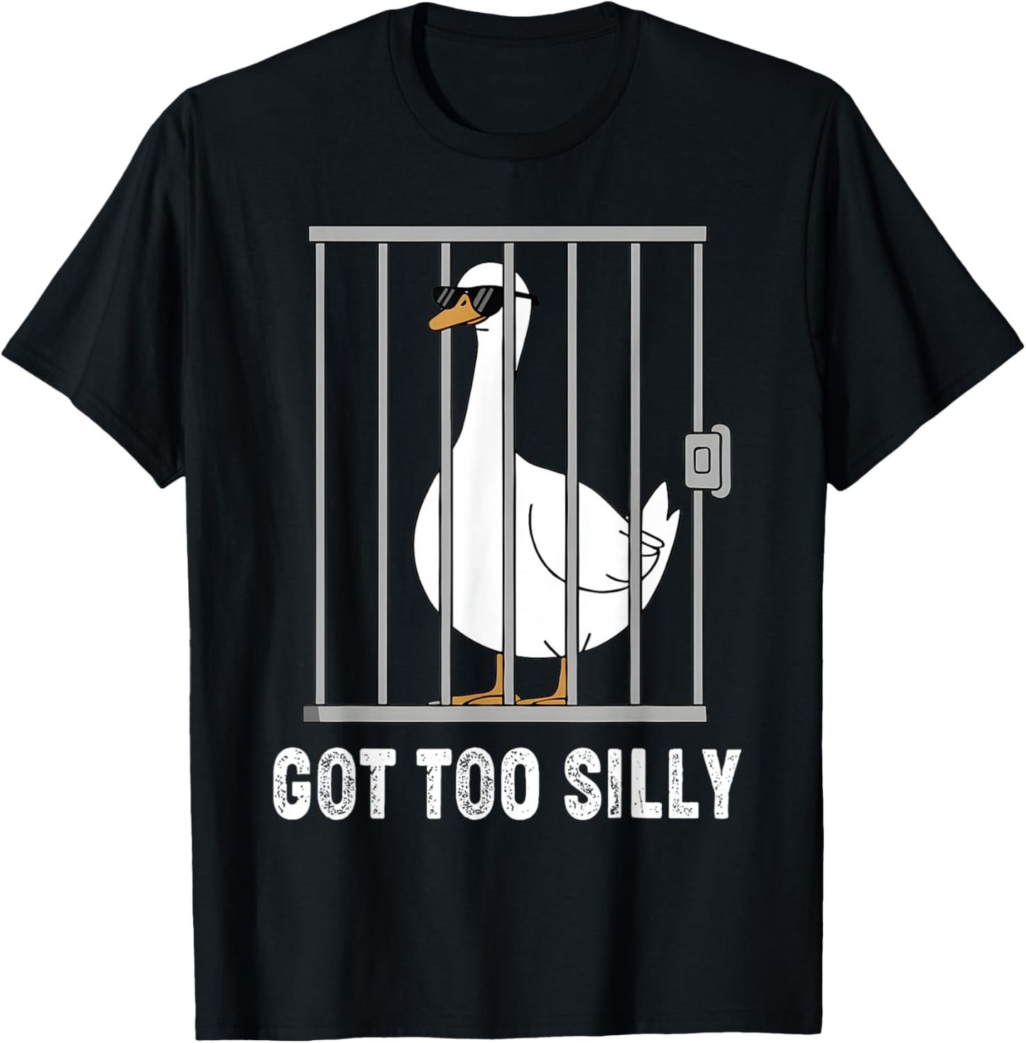 Got Too Silly Funny Goose Pun Humor Shirt for Animal Lover T-Shirt - T-Shirt | Black