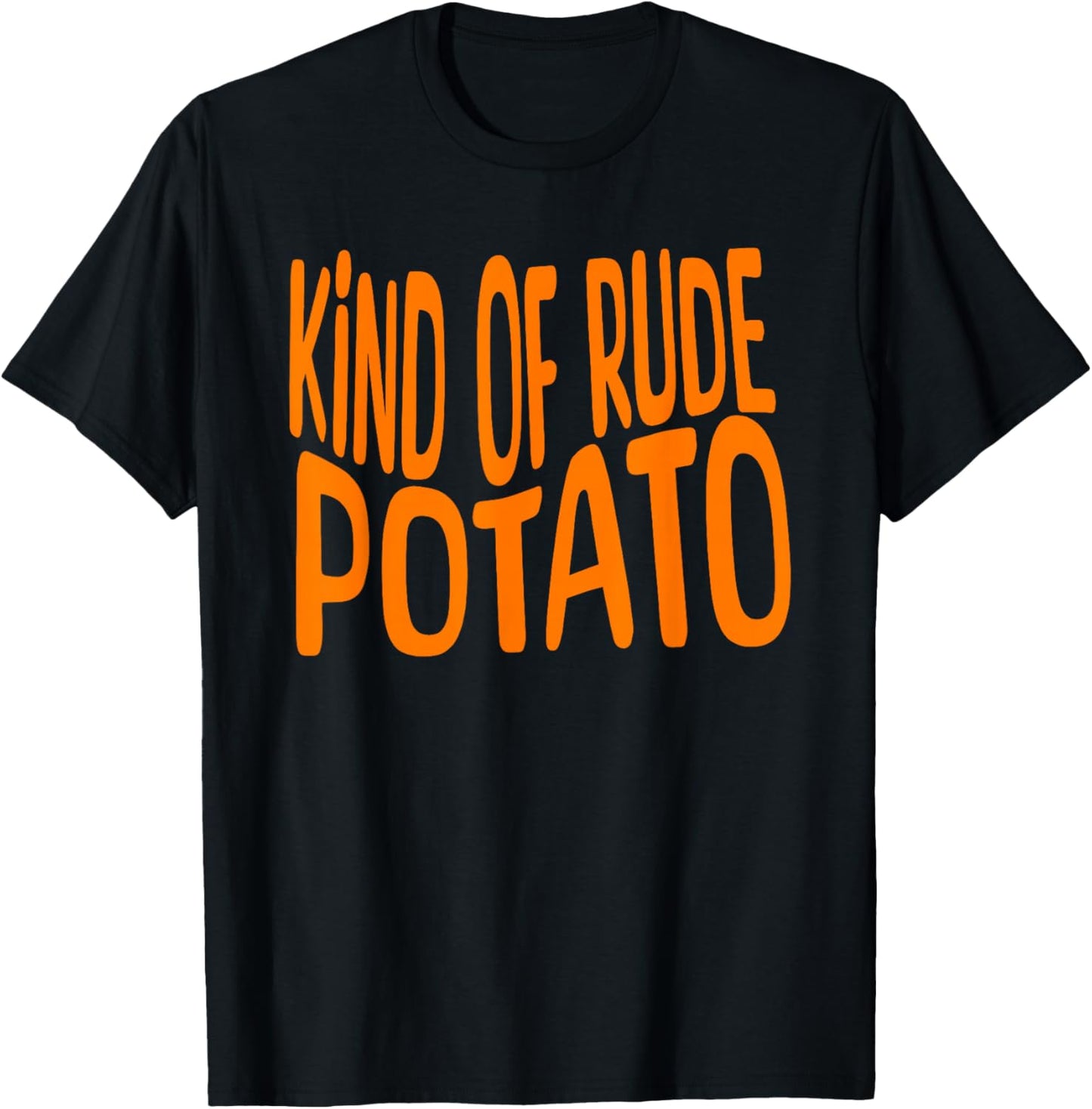 Sweet Potato and Kind of Rude Potato, Thanksgiving Couples T-Shirt - T-Shirt | Black
