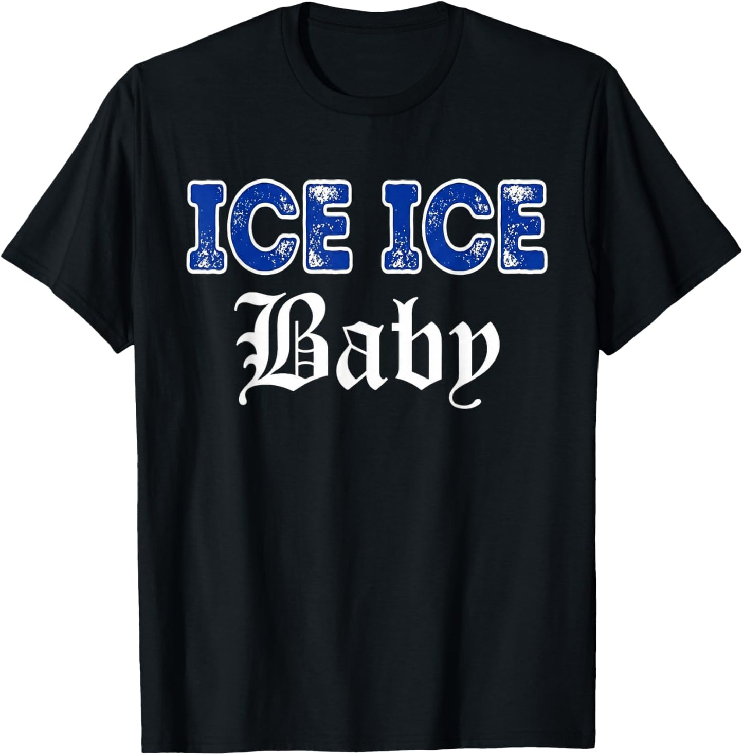 Vintage Retro Ice Ice Baby T-Shirt - T-Shirt | Black