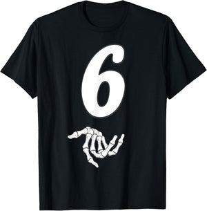 Funny 67 Six Seven Meme Couple Matching Halloween Costume T-Shirt - T-Shirt | Black