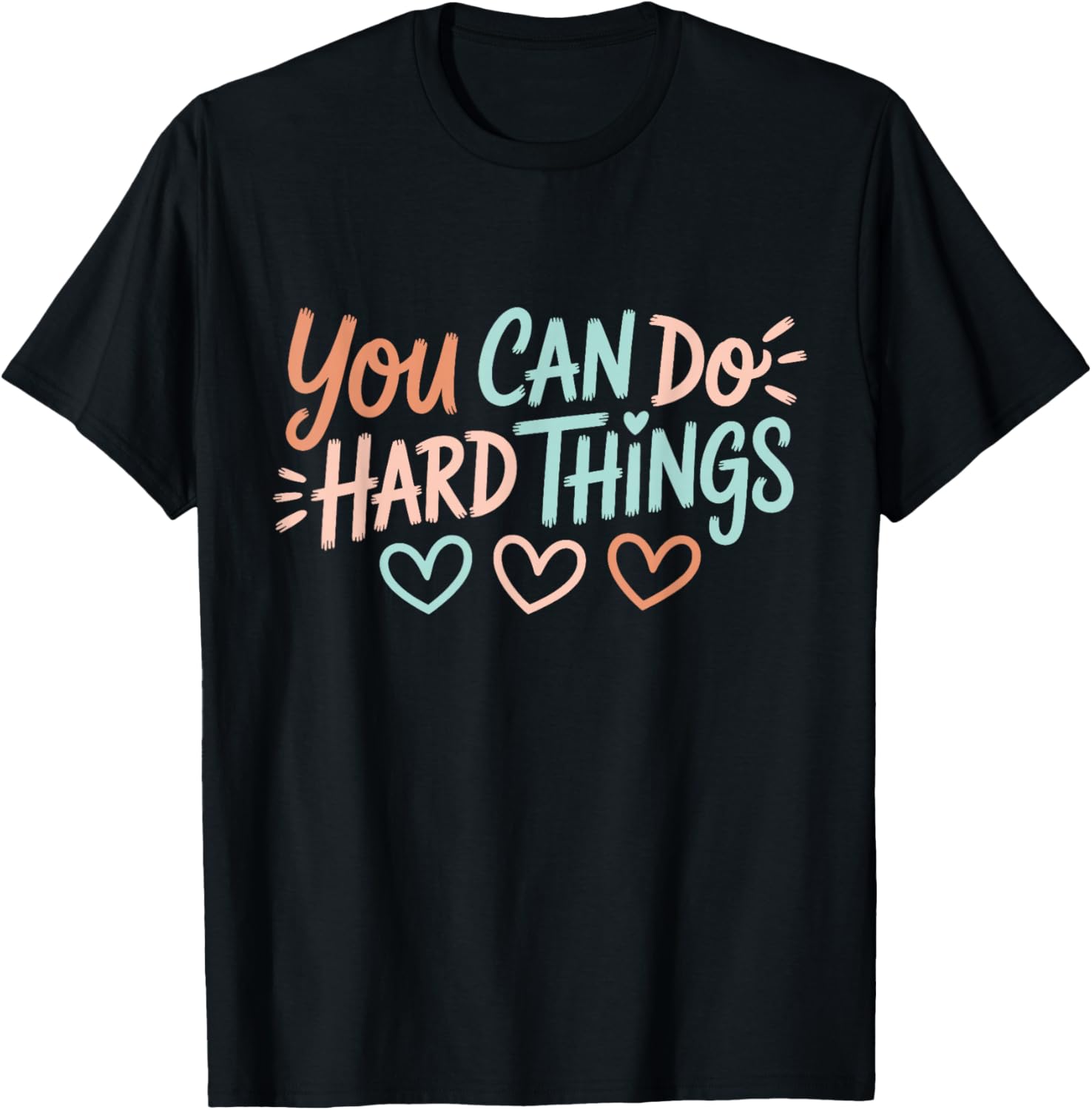 Test Day Teacher You Can Do Hard Things Testing Day Kids T-Shirt - T-Shirt | Black
