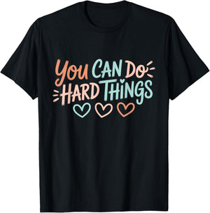 Test Day Teacher You Can Do Hard Things Testing Day Kids T-Shirt - T-Shirt | Black