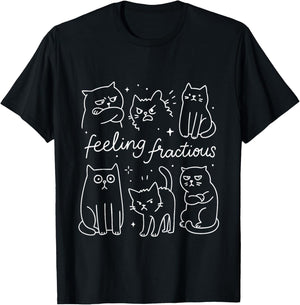 Feeling Fractious Veterinary Medicine Vet Med Cute Cat Lover T-Shirt - T-Shirt | Black