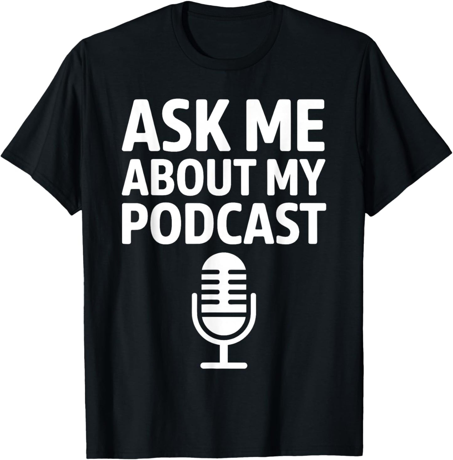 Podcast Art Women Podcasting Host Radio Podcaster T-Shirt - T-Shirt | Black
