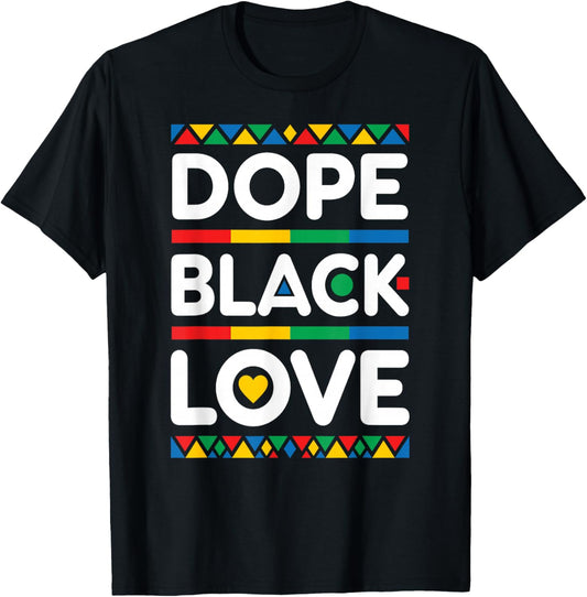 Matching Couple Dope Black Love Melanin Married Melanated T-Shirt - T-Shirt | Black