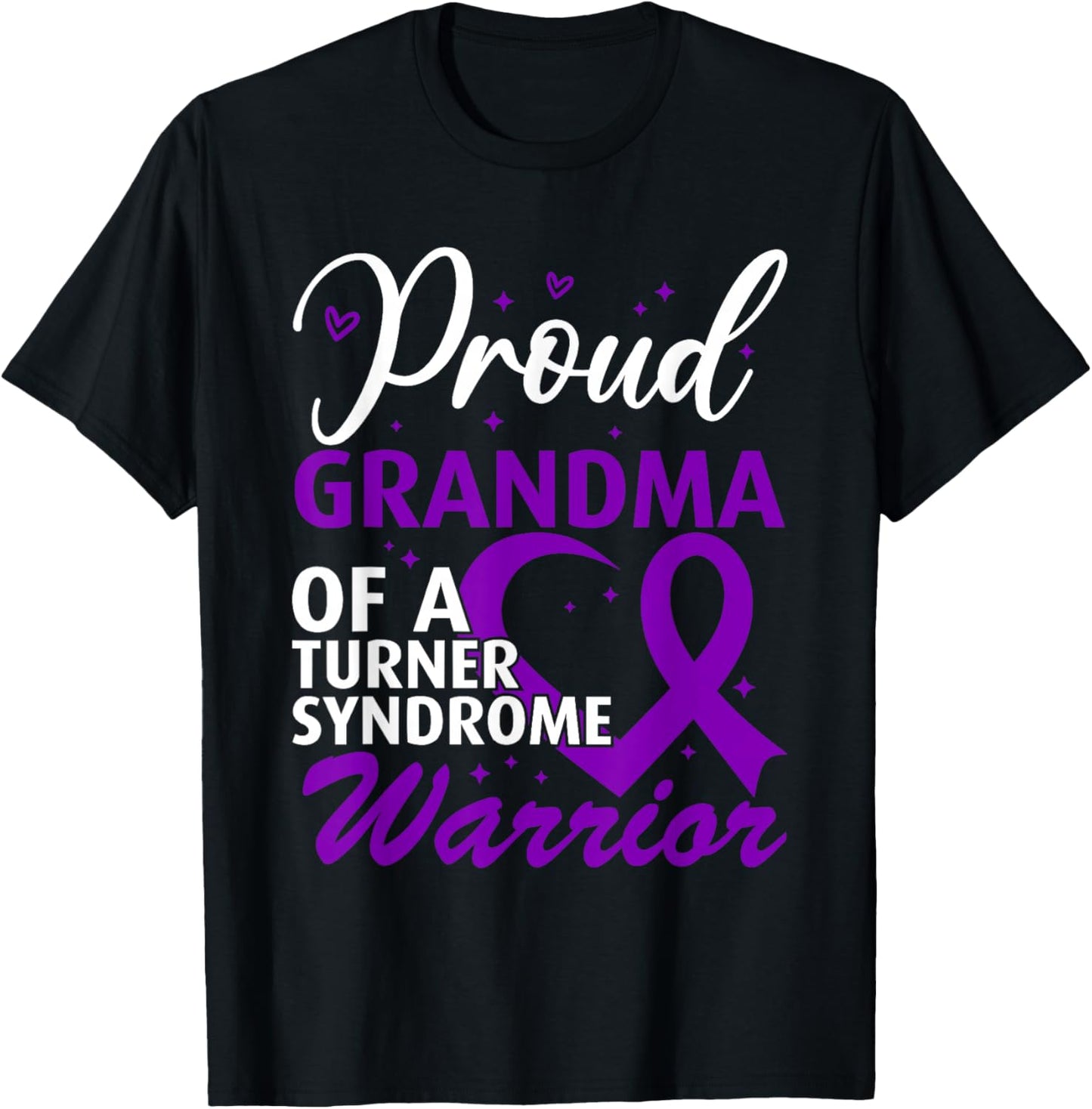 Turner Syndrome Awareness Grandma T-Shirt - T-Shirt | Black