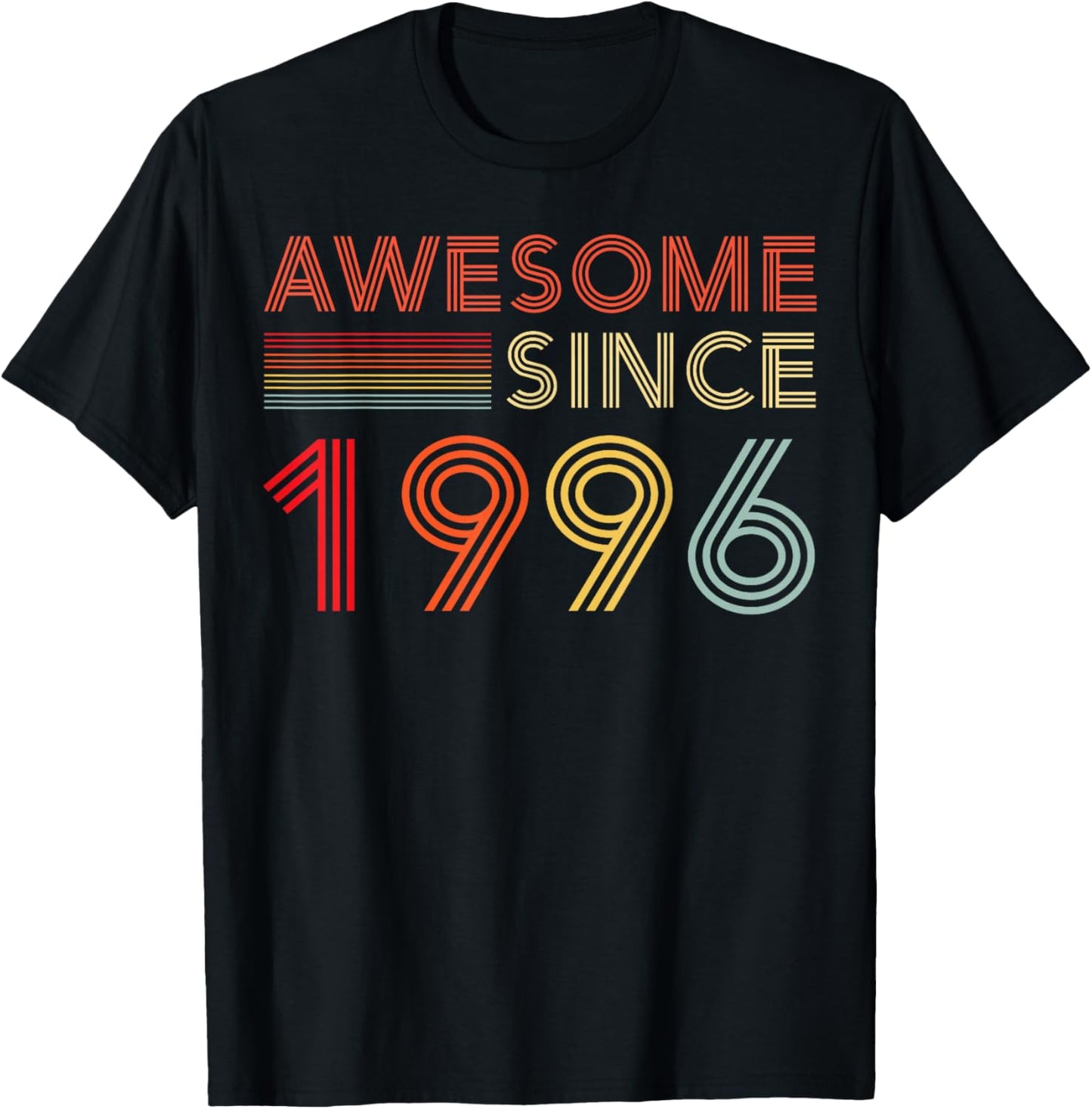 30 Birthday Decorations Men 30yr Awesome 1996 30th Birthday T-Shirt - T-Shirt | Black