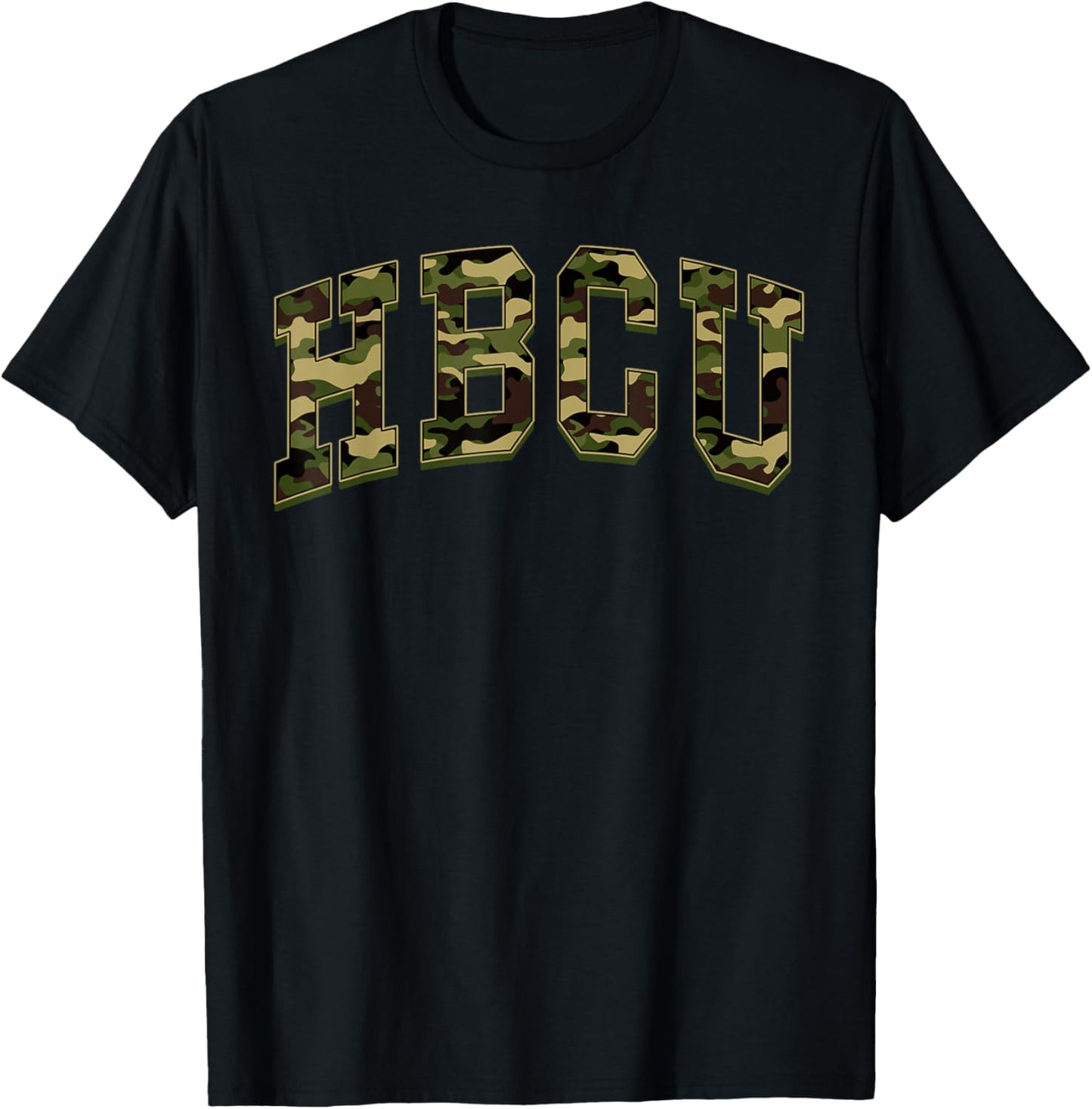 HBCU Camo Camouflage Black University College T-Shirt - T-Shirt | Black