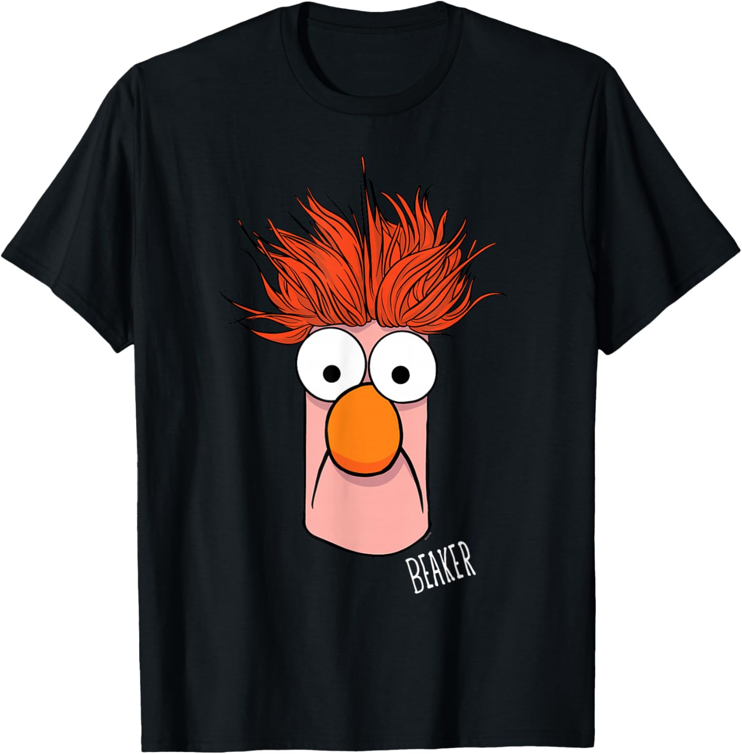 Disney The Muppets Beaker Muppet Labs Big Face T-Shirt - T-Shirt | Black