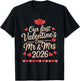 Our First Valentines as Mr and Mrs 2026 T-Shirt - T-Shirt | Black