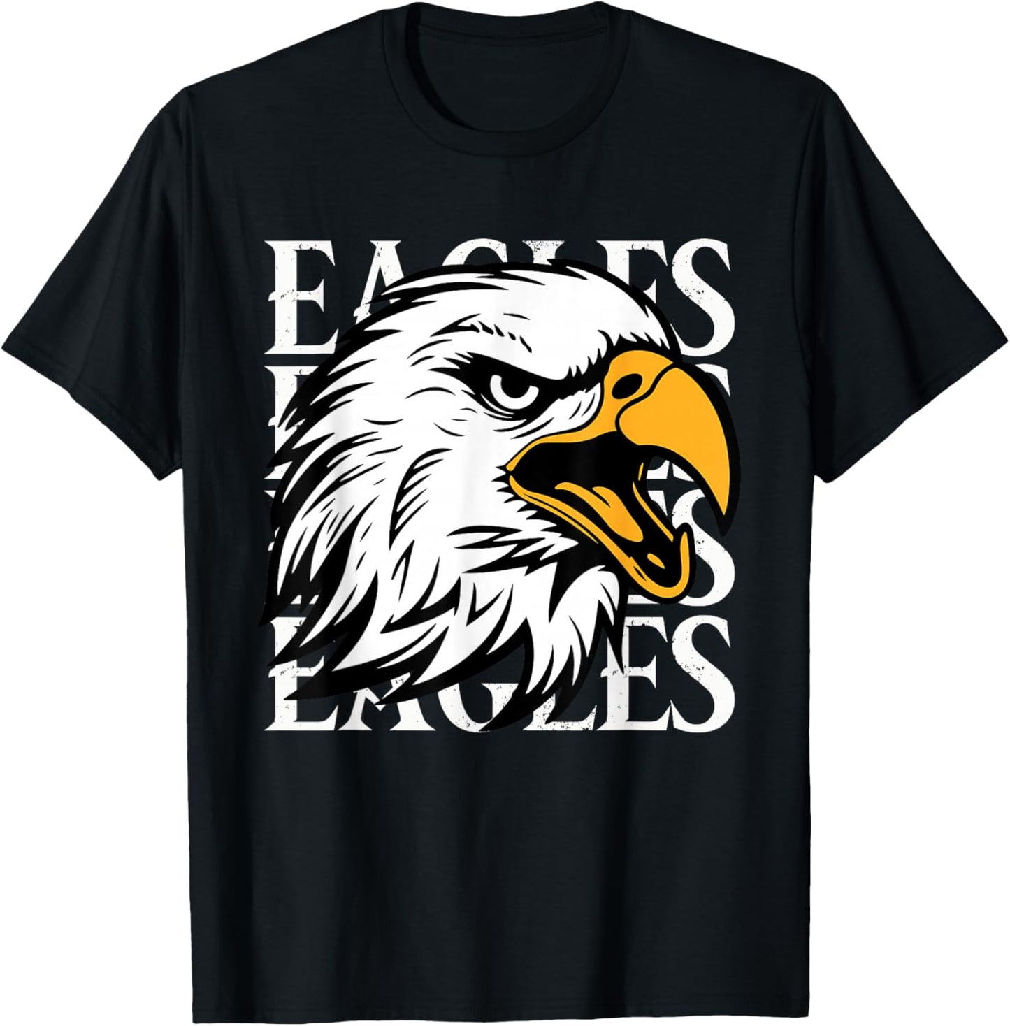 Eagle Vintage Women Youth Toddler Kids Boys Girls T-Shirt - T-Shirt | Black