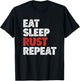 Eat Sleep Rust Repeat Programming Rust Developer Coder T-Shirt - T-Shirt | Black