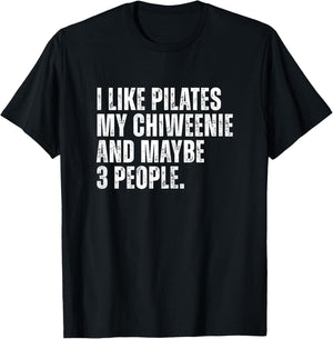 Chiweenie Dog Owner Funny Pilates Teacher Mom T-Shirt - T-Shirt | Black